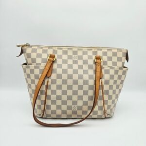 Authentic Louis Vuitton Damier Azur Totally PM #4295M